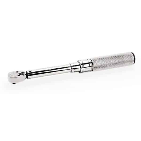 1/4" Drive SAE Adjustable Click-Type Fixed Ratchet Torque Wrench (10–50 in-lb)