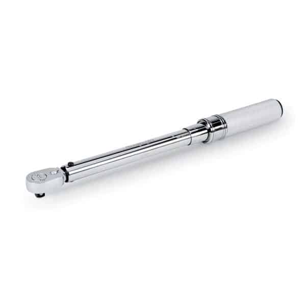 3/8" Drive SAE Adjustable Click-Type Fixed Ratchet Torque Wrench (20–100 ft-lb)