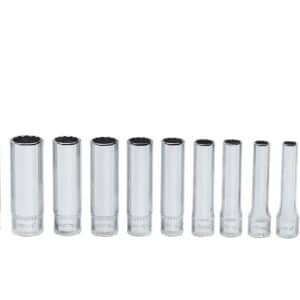 111STMMDY — 11 pc 1/4" Drive 12-Point Metric Flank Drive® Deep Socket Set (5–14 mm)