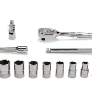 14 pc 1/4" Drive 6-Point SAE Shallow General Service Socket Set (3/16-9/16") – 114ATMP (114ATMP)