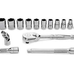 17 pc 1/4" Drive 6-Point Metric Starter Set (4-15 mm) – 117TMM (117TMM)