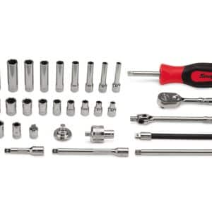 34 pc 1/4" Drive 6-Point SAE Shallow/Deep General Service Socket Set (3/16-9/16") – 134ATMP (134ATMP)