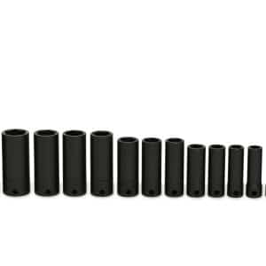 214SIMFMYA — 14 pc 3/8" Drive 6-Point Metric Flank Drive® Deep Impact Socket Set (8–19, 21 and 24 mm)