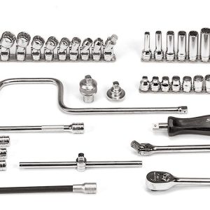 48 pc 3/8" Drive 12-Point SAE Shallow/Deep/Universal Combination General Service Socket Set – 248F (248F)