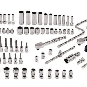 92 pc 3/8" Drive 6-/12-Point SAE Shallow/Deep/Universal Combination General Service Socket Set – 292F (292F)