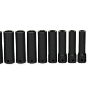 310SIMMYA — 10 pc 1/2" Drive 6-Point Metric Flank Drive® Deep Impact Socket Set (10–19 mm)