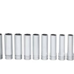 310TSM — 10 pc 1/2" Drive 6-Point Metric Flank Drive® Deep Socket Set (10, 12-20 mm)