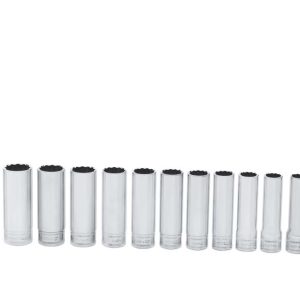 313SMYA — 13 pc 1/2" Drive 12-Point Metric Flank Drive® Deep Socket Set (12-24 mm)