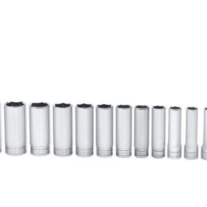 313TSYA — 13 pc 1/2" Drive 6-Point SAE Flank Drive® Deep Socket Set (3/8-1-1/8")
