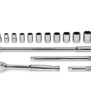 17 pc 1/2" Drive 6-Point SAE General Service Socket Set – 317MSPC (317MSPC)