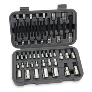 43 pc Combination Drive TORX® Socket and TORX® Bit Socket Set (Blue-Point®)
