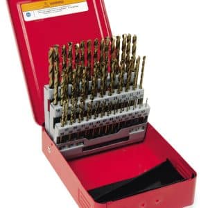 DBC260A — 60 pc Cobalt Wire Gauge 118° Point Drill Bit Set (.2280-.0400")