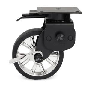 KACAP6BK — 6 pc Powder-Coated Caster Bolt Covers (Black)