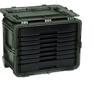 18" Eight-Drawer All-Weather Mobile Storage Chest (Green) – KMC18062PGR (KMC18062PGR)