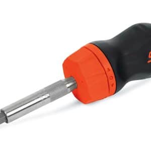SGDMRC11AO — Ratcheting Soft Grip Stubby Screwdriver (Orange)