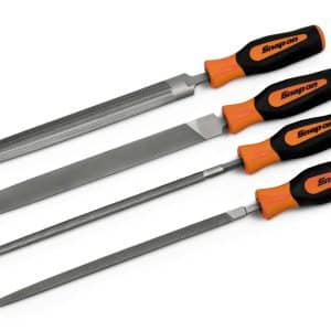 4 pc Instinct® Soft Grip Handle Mixed File Set (Orange) (SGHBF600AO)