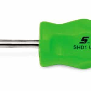 SHD1G — Flat Tip Instinct® Hard Grip Standard Screwdriver (Green)