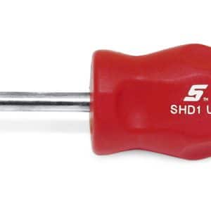 SHD1R — Flat Tip Instinct® Hard Grip Standard Screwdriver (Red)