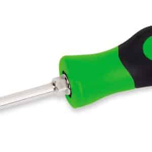 SHD4G — Flat Tip Instinct® Hard Grip Standard Screwdriver (Green)