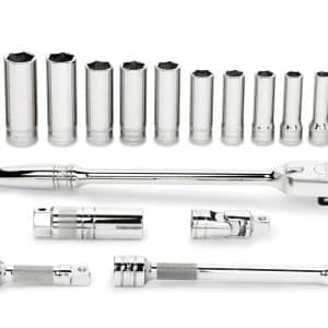 17 pc 3/8" Drive Deep 6-Point Metric Starter Set – STARTERSET3 (STARTERSET3)