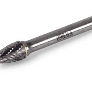 1/4" Shank 3/4" Flute Pointed End Carbide Burr (VWB6B)