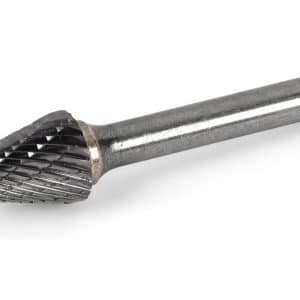 1/4" Shank 7/8" Flute Cone-Shaped Carbide Burr (VWB8B)