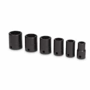 106IMTM — 6 pc 1/4" Drive 6-Point SAE Flank Drive® Shallow Impact Socket Set (1/4–9/16")