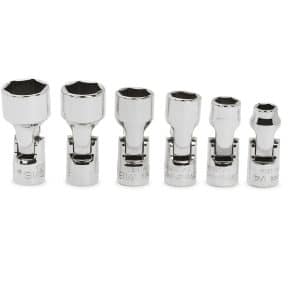 106TMUSA — 6 pc 1/4" Drive 6-Point SAE Flank Drive® Shallow Universal Socket Set (1/4, 5/16, 3/8-9/16")