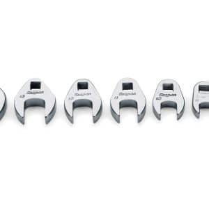 107TMCOM — 7 pc 1/4" Drive Metric Open-End Crowfoot Wrench Set (7-14 mm)