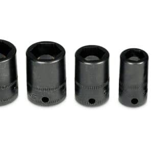 110MGMM — 10 pc 1/4" Drive 6-Point Metric Flank Drive® Shallow Magnetic Power Socket Set (5-15 mm)