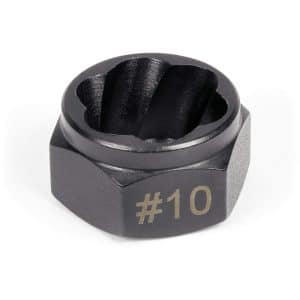 110STSY10 — 1/4" Drive SAE/Metric 3/4"/19 mm #10 External Drive Hex Head Slim Twist Socket
