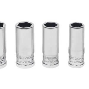 110YTMSY — 10 pc 1/4" Drive 6-Point SAE Flank Drive® Xtra Semi-Deep Socket Set (3/16–9/16")
