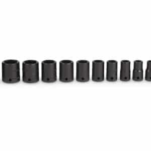 112IMTMM — 12 pc 1/4" Drive 6-Point Metric Flank Drive® Shallow Impact Socket Set (5-15 mm)