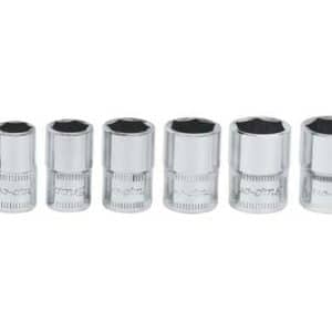 112TMMY — 12 pc 1/4" Drive 6-Point Metric Flank Drive® Shallow Socket Set (5–15 mm)