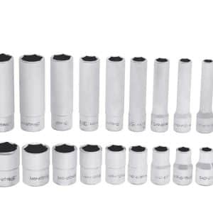 120STTM — 20 pc 1/4" Drive 6-Point SAE Flank Drive® Shallow/Deep Socket Set