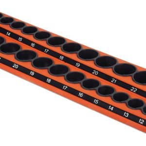 12MSKTHORG — 1/2" Drive Metric/SAE Magnetic Socket Holder (Orange)