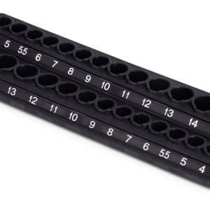 14MSKTHBLK — 1/4" Drive Metric/SAE Magnetic Socket Holder (Black)
