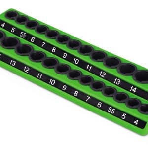 14MSKTHGRN — 1/4" Drive Metric/SAE Magnetic Socket Holder (Green)