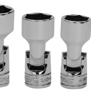 206AFSA — 6 pc 3/8" Drive 6-Point SAE Flank Drive® Shallow Universal Socket Set (7/16-3/4")