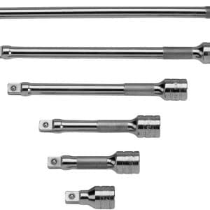 206AFX — 6 pc 3/8" Drive Knurled Extension Set