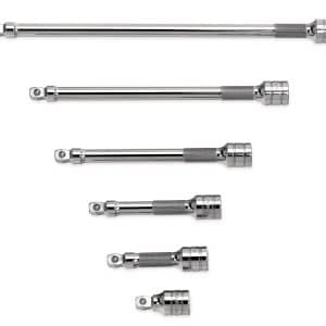 206AFXW — 6 pc 3/8" Drive Wobble Extension Set (1-1/2-11")