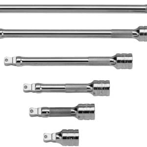 206AFXWP — 6 pc 3/8" Drive Wobble Plus Extension Set (1-1/2-11")