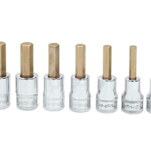 207EFAMY — 7 pc 3/8" Drive Metric Hex Bit Socket Set (4-10 mm)