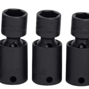 207IPFM — 7 pc 3/8" Drive 6-Point Metric Flank Drive® Shallow Swivel Impact Socket Set (10, 12–15, 17 and 18 mm)