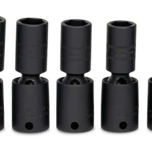 207IPSFM — 7 pc 3/8" Drive 6-Point Metric Flank Drive® Semi-Deep Swivel Impact Socket Set (10, 12–15, 17 and 18 mm)
