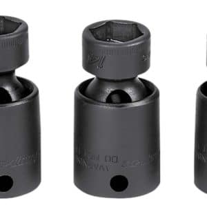 207RIPFM — 7 pc 3/8" Drive 6-Point Metric Low Profile Swivel Impact Socket Set (10, 12-15, 17 and 18 mm)
