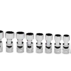 209FUMY — 9 pc 3/8" Drive 12-Point Metric Flank Drive® Shallow Universal Socket Set
