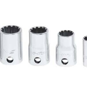 209TFES — 9 pc Combination Drive SAE Shallow Spline Socket Set