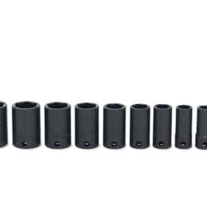 210IMFSYA — 10 pc 3/8" Drive 6-Point SAE Flank Drive® Semi-Deep Impact Socket Set (5/16–7/8")