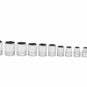 211FSY — 11 pc 3/8" Drive 6-Point SAE Flank Drive® Shallow Socket Set (1/4, 5/16, 3/8-7/8")